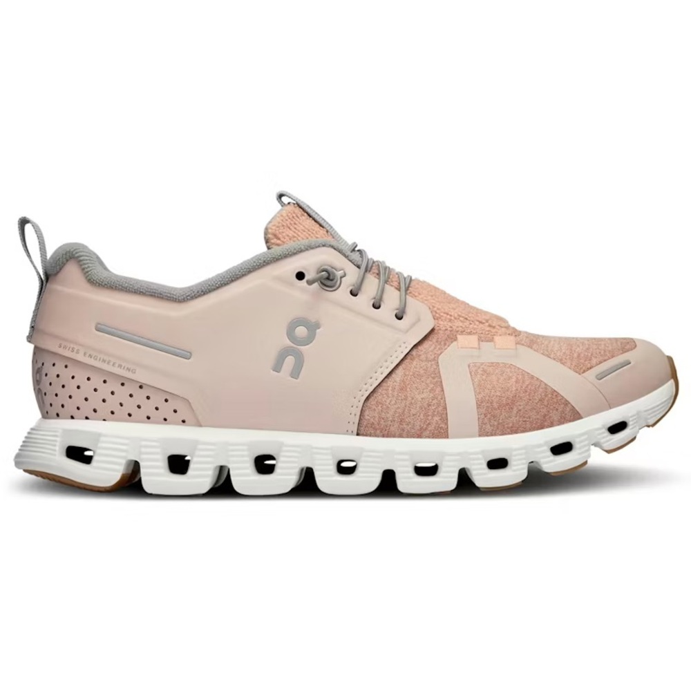 ON Cloud 5 Terry Sneakers Doe/White